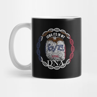 Iowa Its In My DNA - Iowan Flag - Gift for Iowan From Iowa Mug